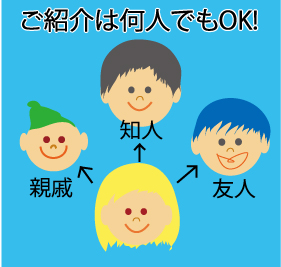 紹介は何人でもOK